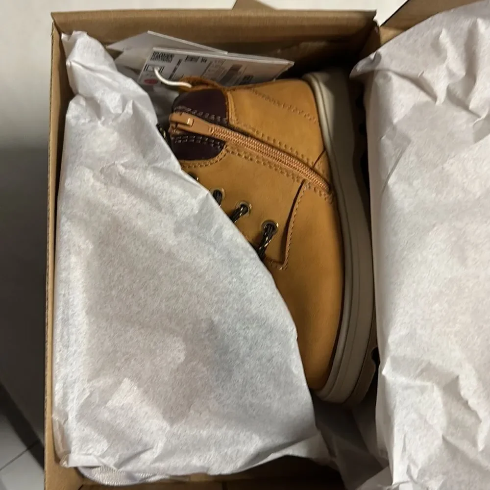 ZARA Kids | Mustard | LEATHER BOOTS